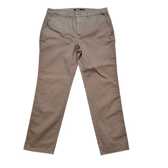 Lauren by Ralph Lauren Men's Straight Fit Stretch Chino Pants Size 12 - Picture 1 of 7